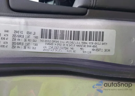 2018 Jeep Grand Cherokee Limited 4X2 z USA, uszkodzony, nr VIN 1C4RJEBG7JC407244